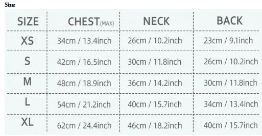 Nylon Zipper Dog Jacket