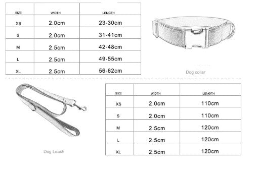 Dog Collar & Leash Set – Dark Blue