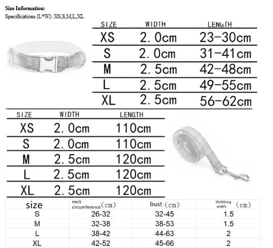 Dog Harness, Collar & Leash Set – Rainbow
