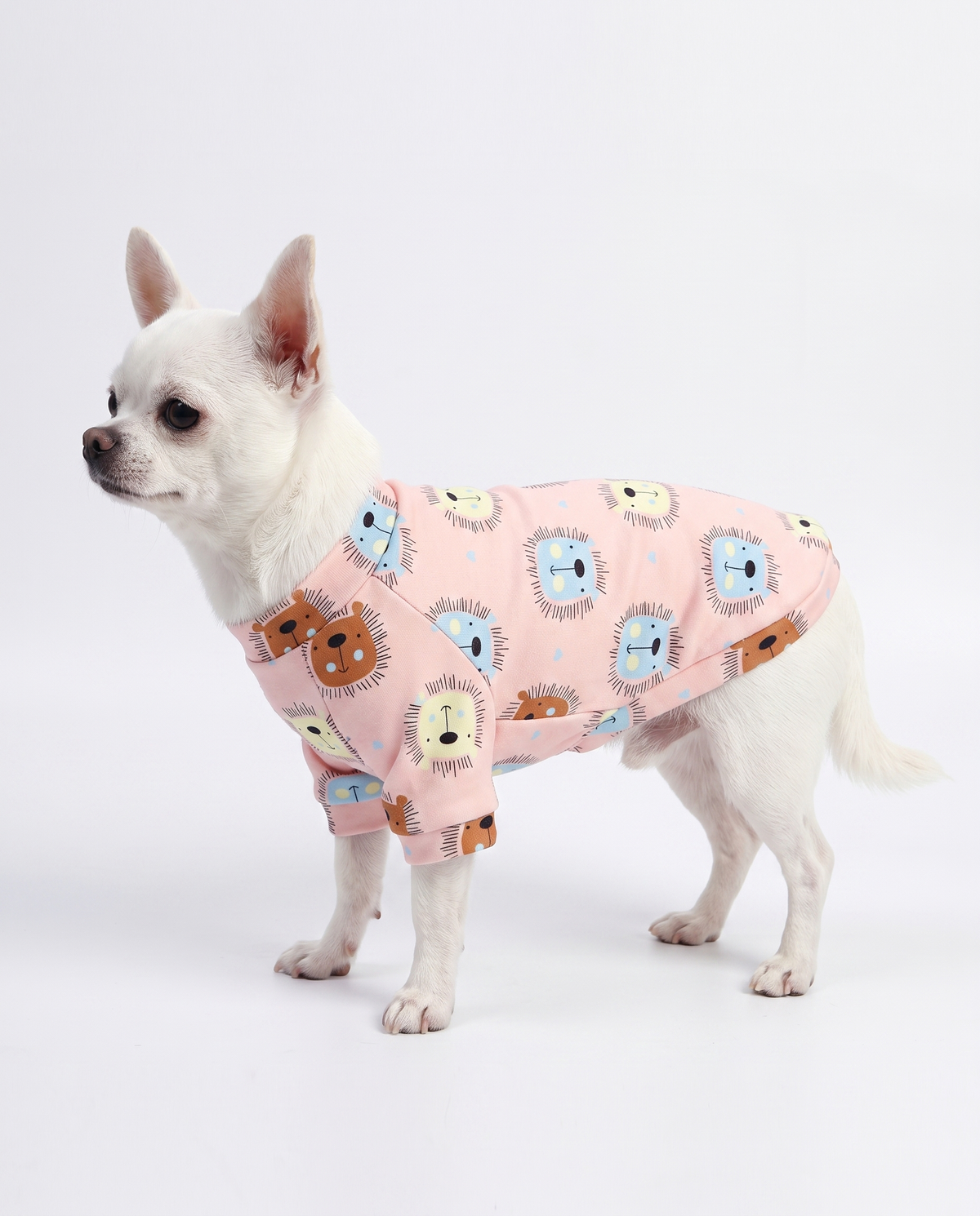 Floral Fleece Dog Sweater
