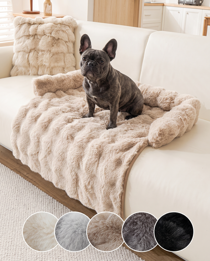 Cuddly Dog Couch Cover – Soft Protective Furniture Throw