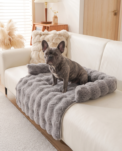 Cuddly Dog Couch Cover – Soft Protective Furniture Throw